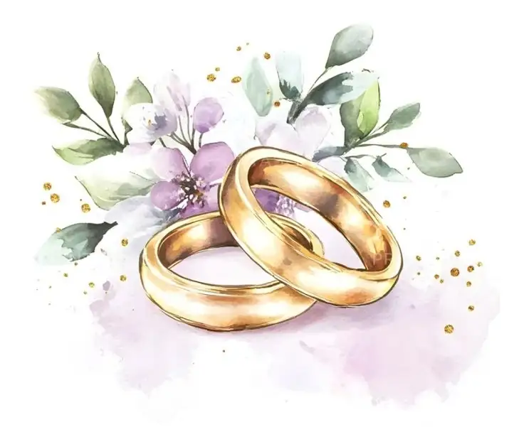 Anillos con flores